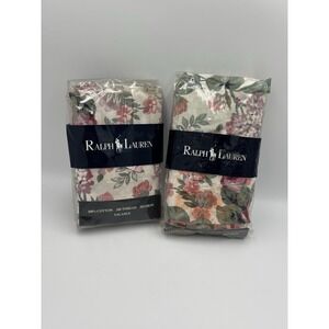 Vintage Set Of 2 Ralph‎ Lauren Allison Floral Window Valance 84x20" READ
